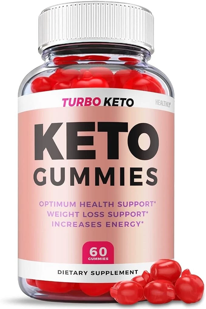 Turbo Keto Gummies Weight Loss Support Apple Dietary Supplement (60 Gummies)
