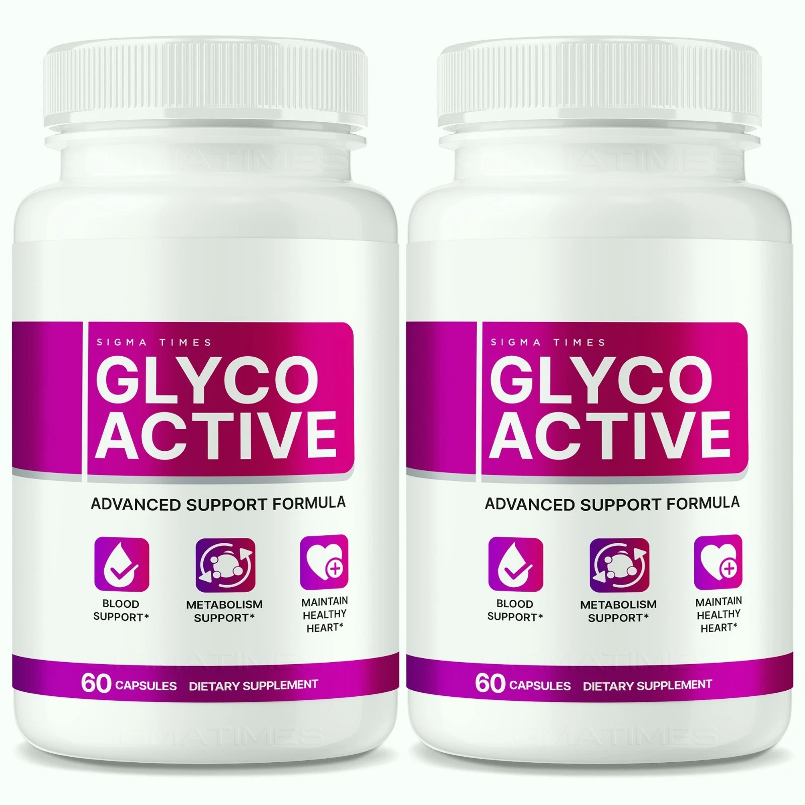 (2 Pack) Glyco Active Advanced Blood Aid Pills for Healthy Blood Levels