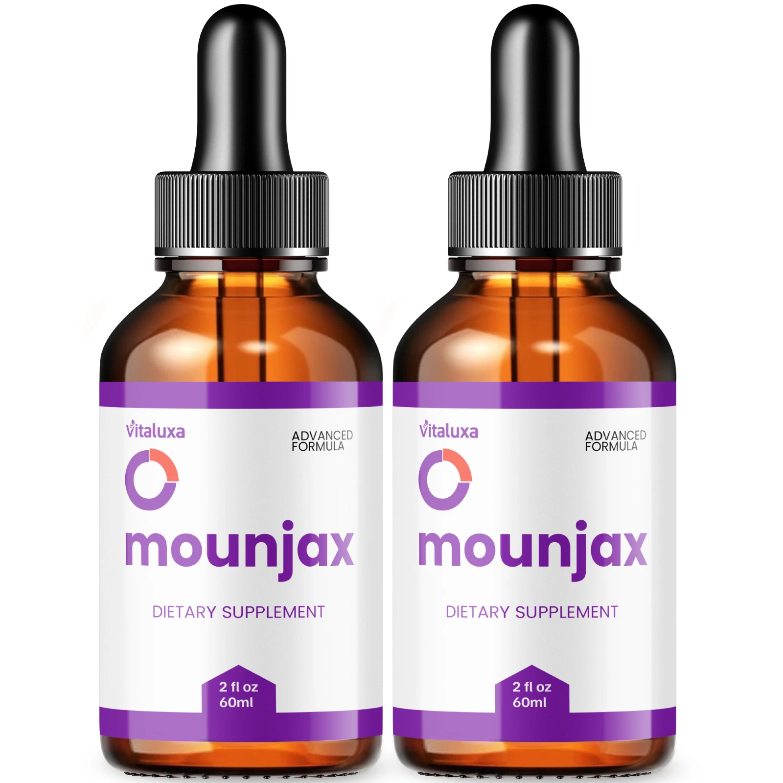 (2 Pack) Mounjax Drops Weight Loss, Advanced Fat-Burning Support Formula (4 oz)