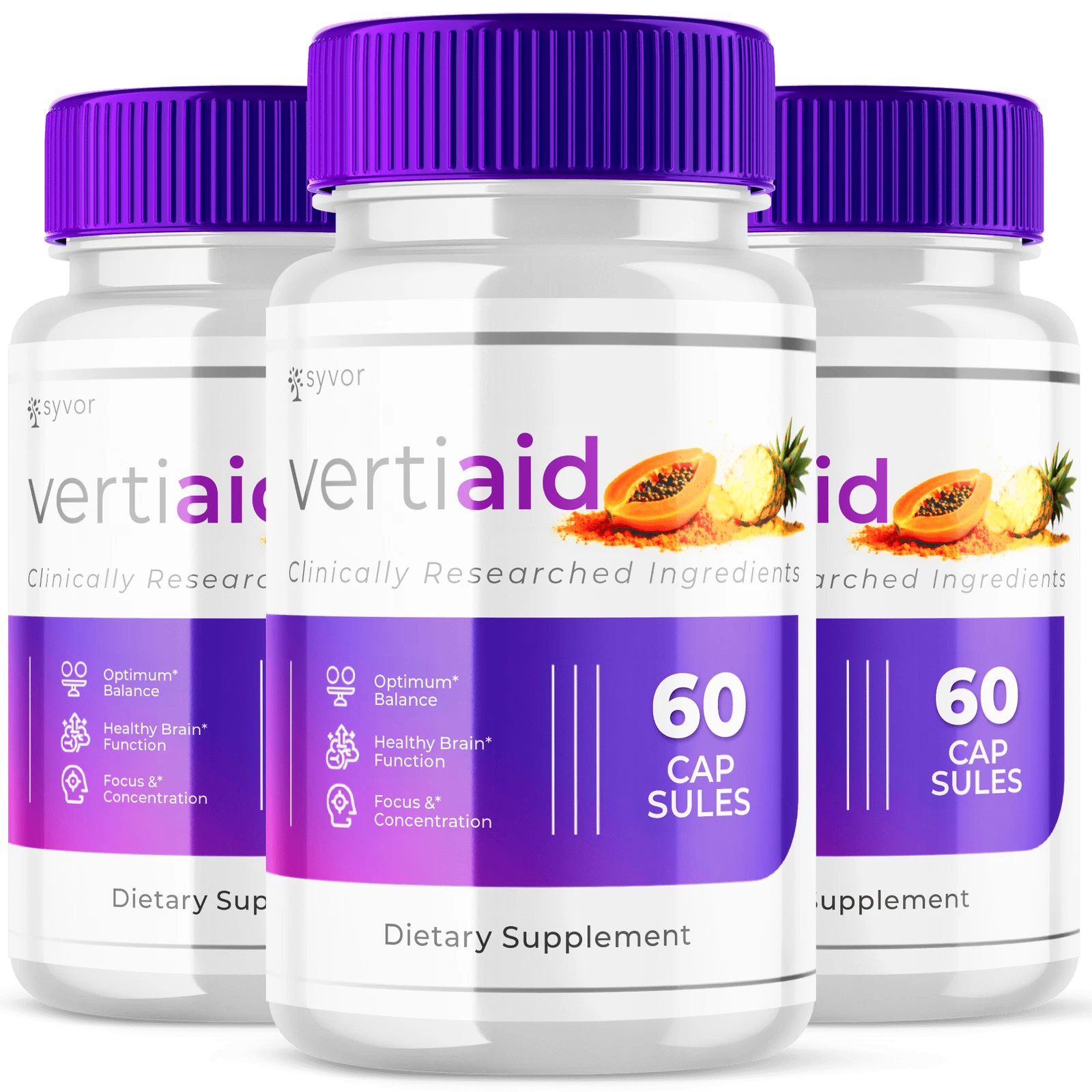 Vertiaid Advanced Nootropic Formula Supplement Brain Health Support 180 Capsules