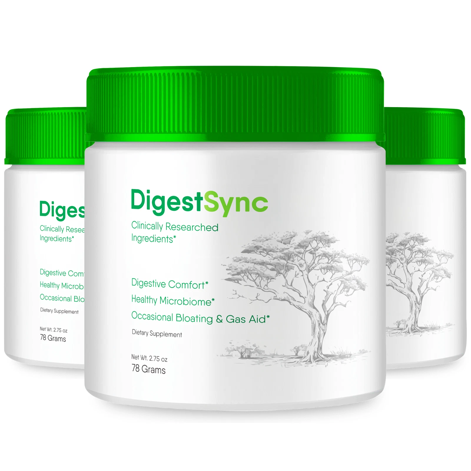 (3 Pack) DigestSync Advanced Formula Powder, Digest Sync for Gut Health Support