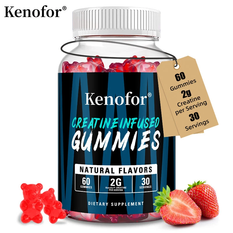 Creatine Monohydrate Gummies for Men and Women, Muscle Health.