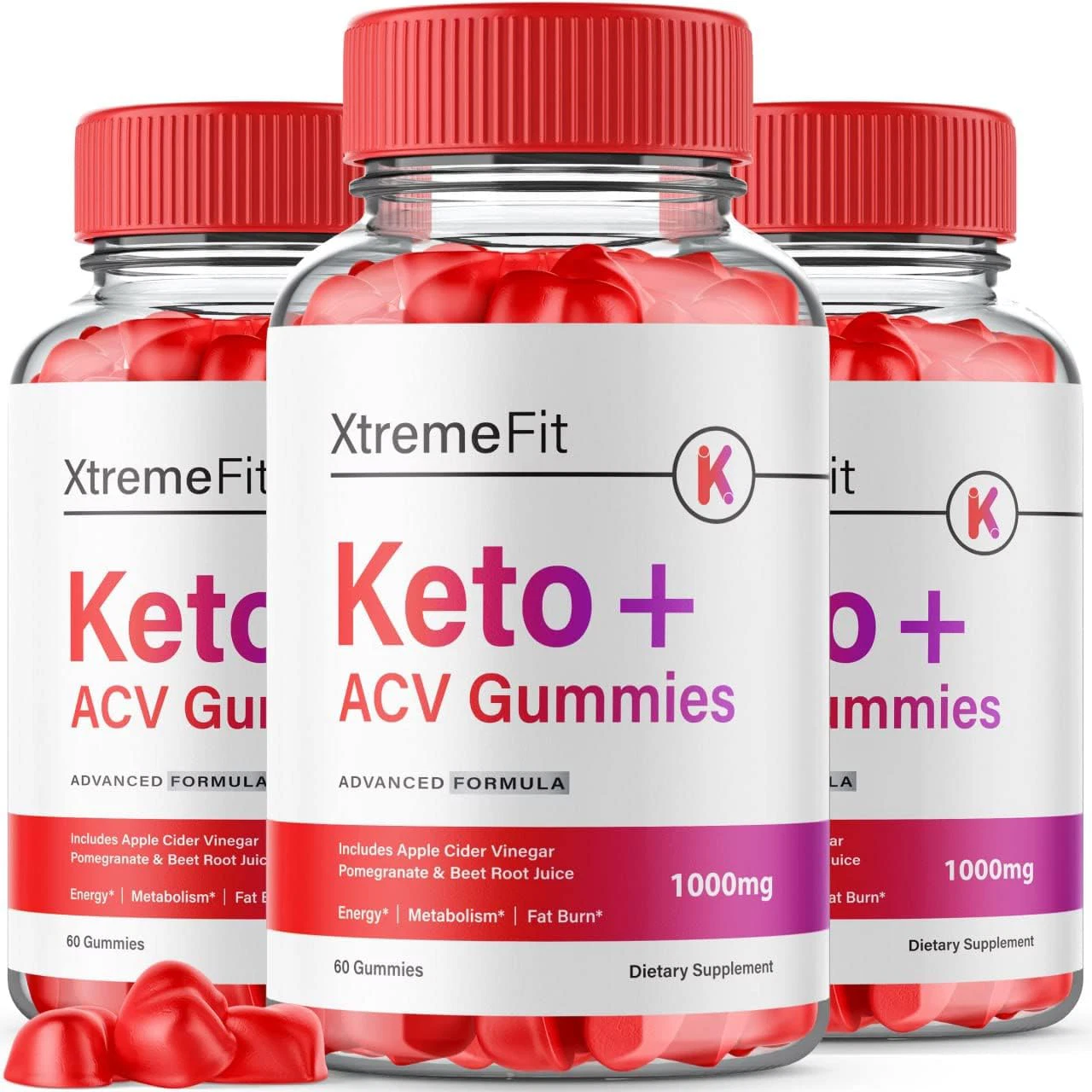 Xtreme Fit Keto ACV Gummies, Extreme Fit Keto Gummies for Weight Loss ( 3 Pack )