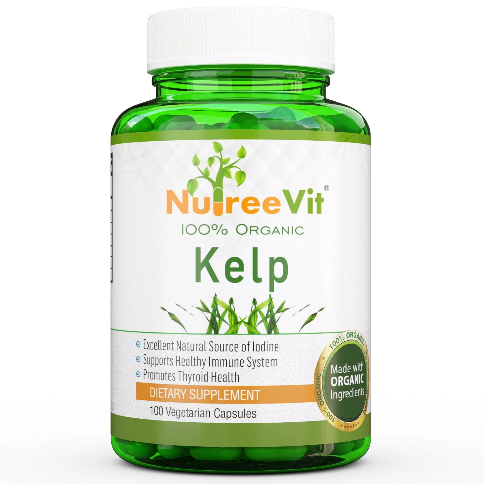 PURE ORGANIC KELP CAPSULES (500mg)
