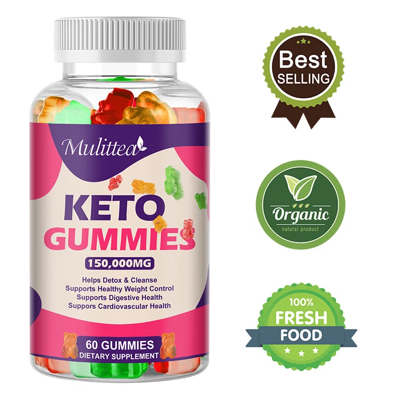 Keto Slimming Gummies 150,000mg Apple Cider Vinegar ACV Weight Loss 60 Gummy US