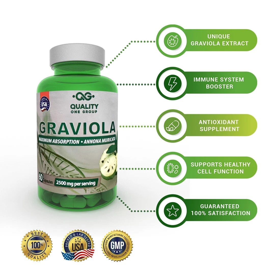 GRAVIOLA MAX - SUORSOP - ANNONA MURICATA - 2.500 mg