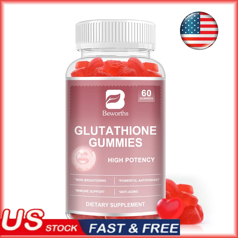 60pcs Glutathione Gummies ,Collagen, Vitamin C E, Skin Care Anti-Aging Antioxida