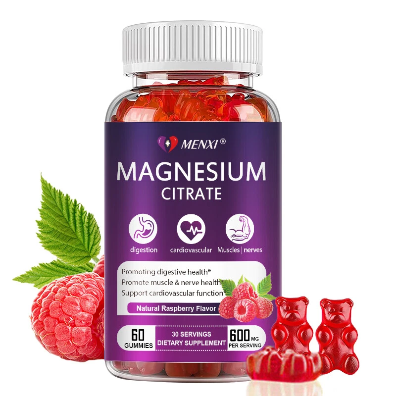 마그네슘 구연산 구미 600mg 초강력 효과 비건 구미 60정