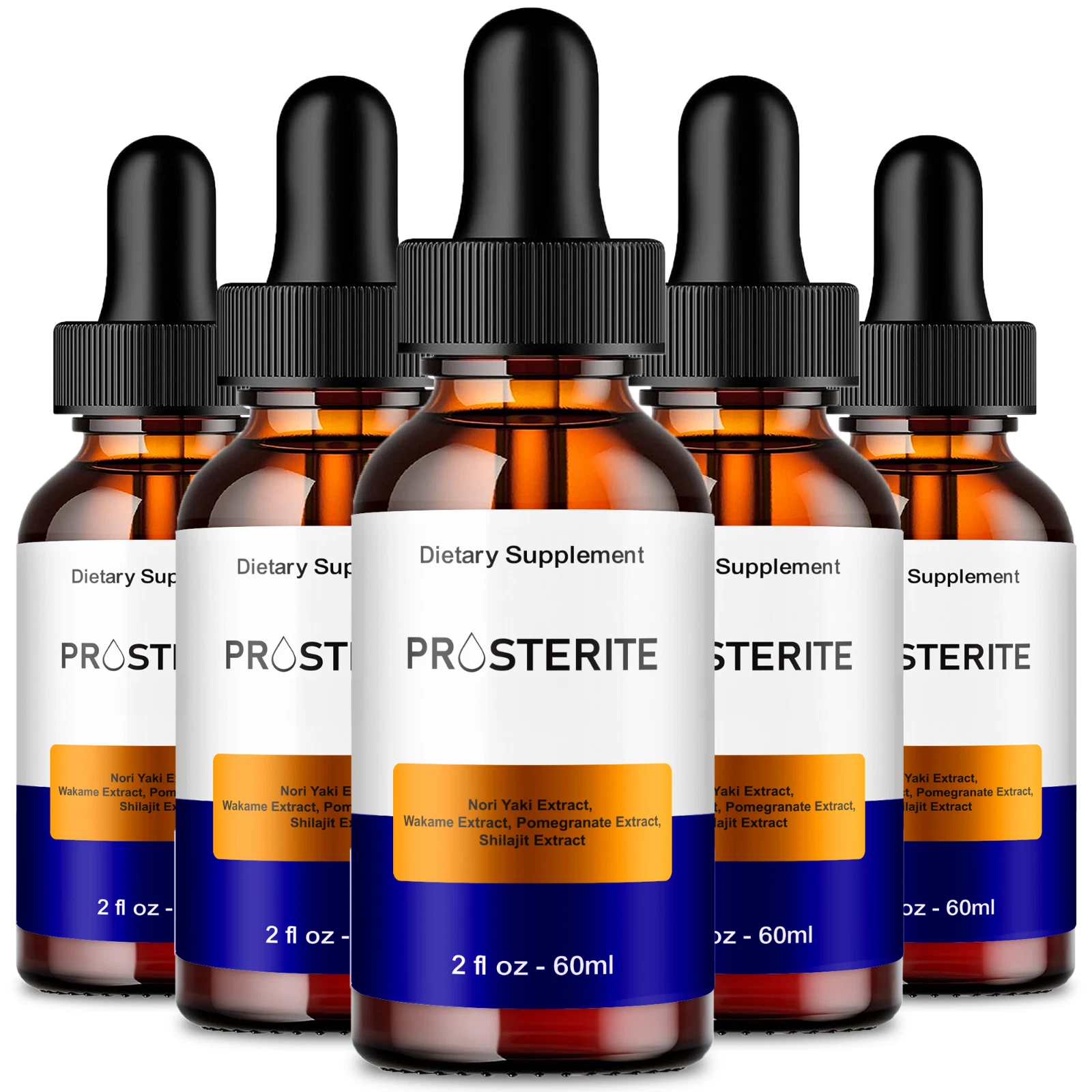 Prosterite Drops, Prosterite Prostate Health Supplement Liquid Drops (5 Pack)