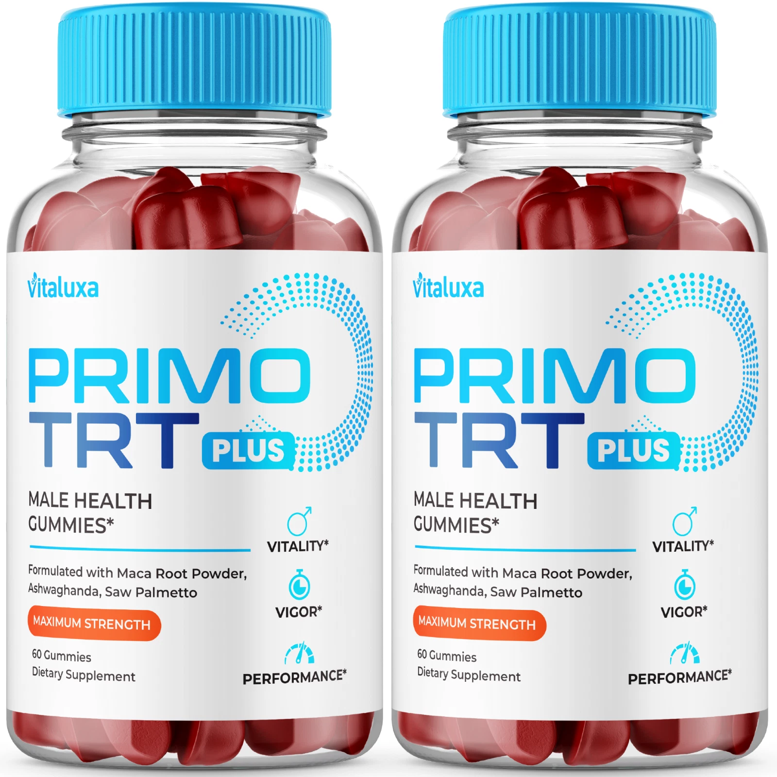 (2 Pack) Primo TRT Men's Gummies Advanced Pro Formula Supplement (120 Gummies)