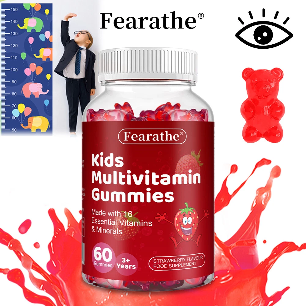 Kids Multivitamin, 120 Vegan Strawberry Gummy Bears
