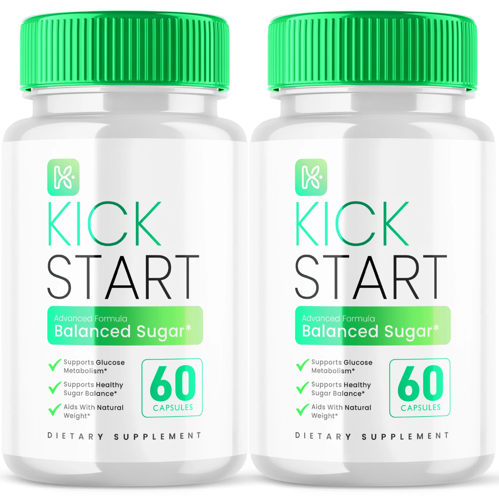 Kickstart Advanced Glycogen Supplement Natural Circulation Support 120 Capsules