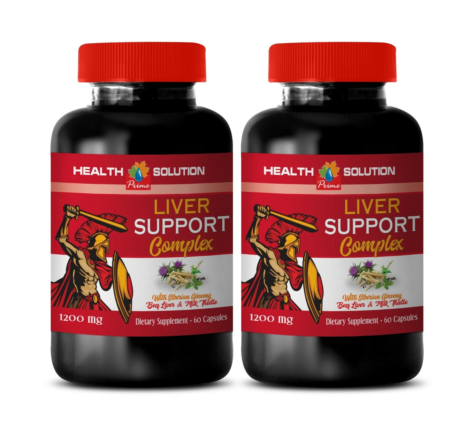liver health - Liver Support Complex 1200mg - adaptogenic properties 2 Bottles