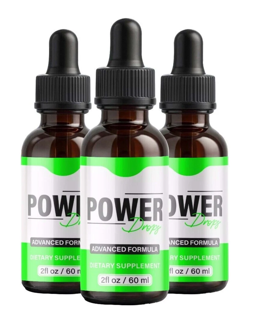 (3 Pack) Power Drops – PowerDrops Extra Strength All Natural Organic