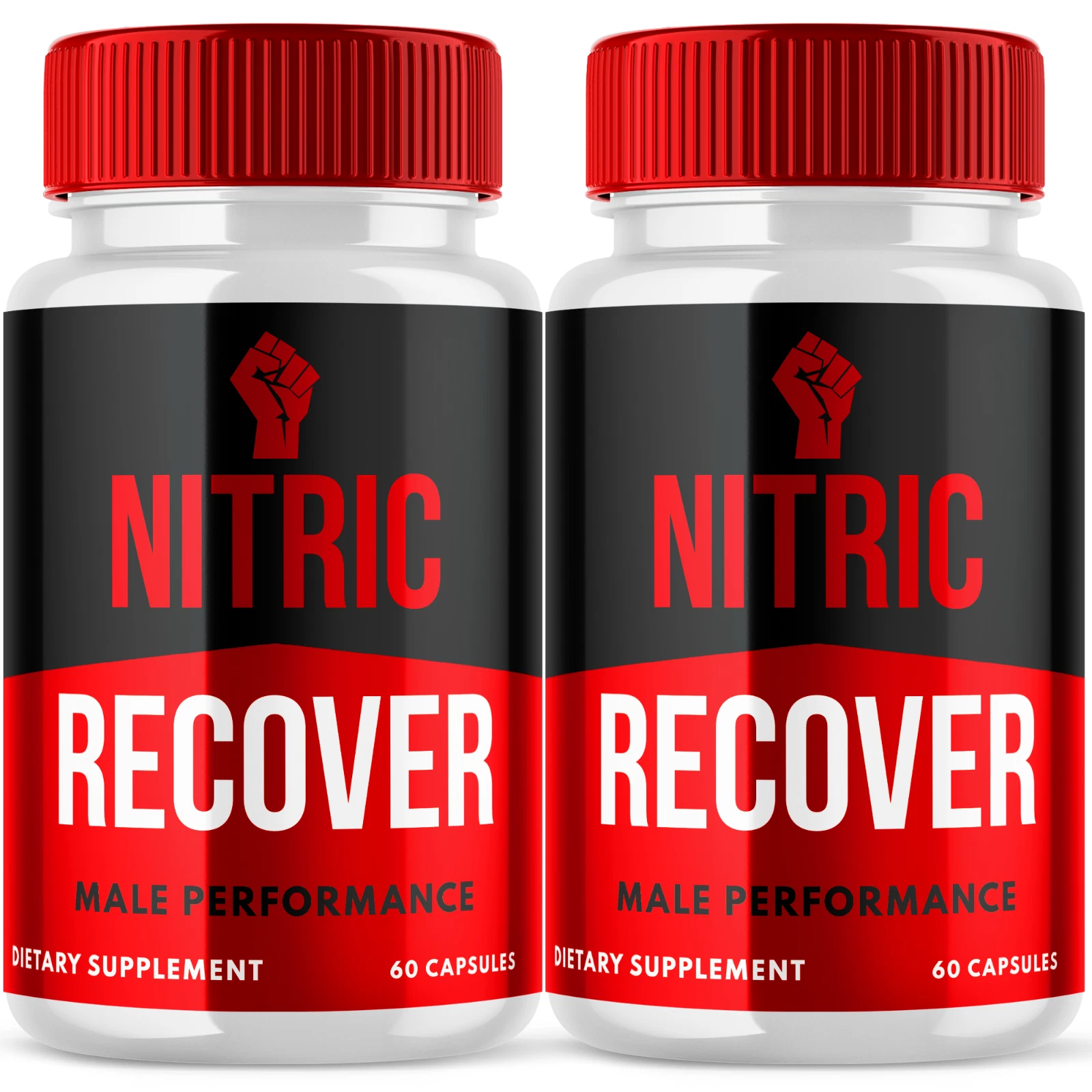 Nitric Recover Support Vitamin Maximum Strength Supplement for Men 120 Capsules