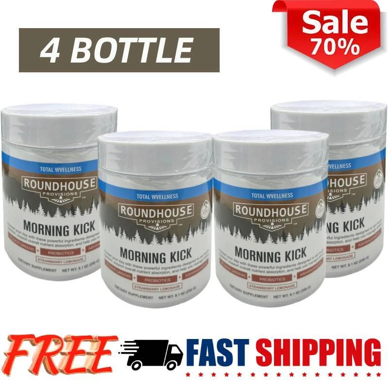 Roundhouse \Provision Morning Kick,Green Powder Supplement For Digestion Health