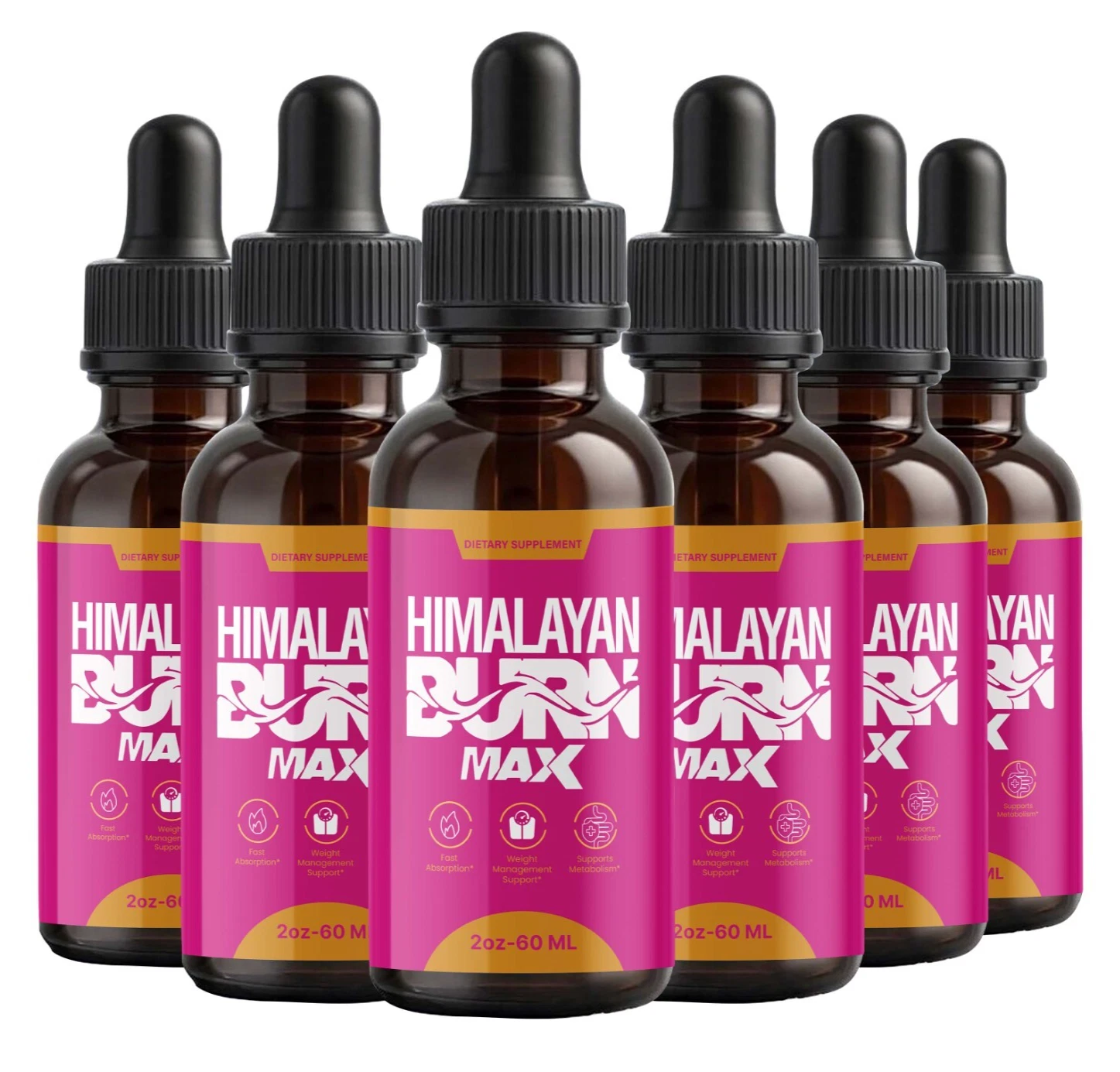 (6 Pack) Himalayan Burn Max Drops, Himalaya Burn Max Advanced Supplement