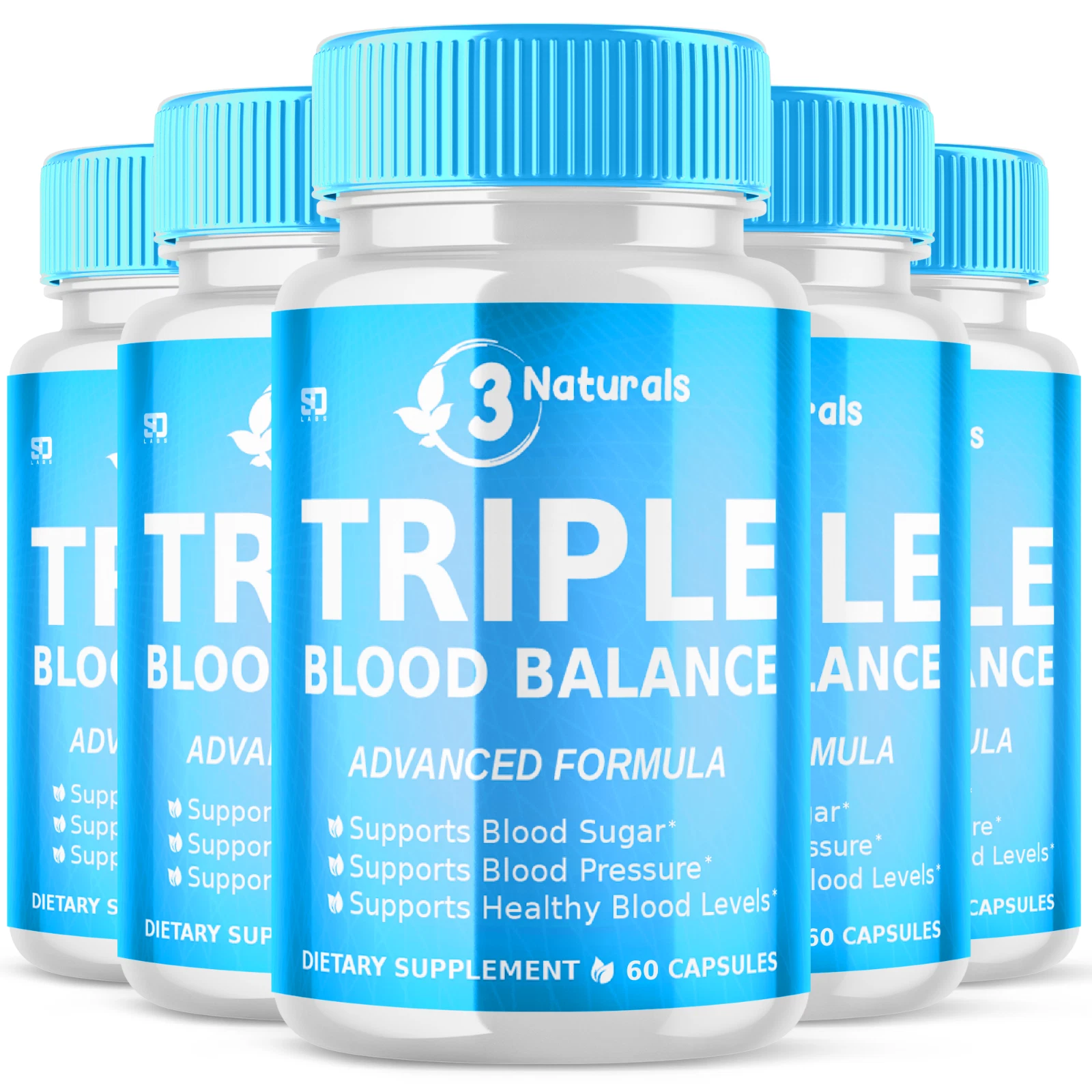 3 Naturals Triple Blood Balance - Supports Pressure & Sugar level (5 Pack)