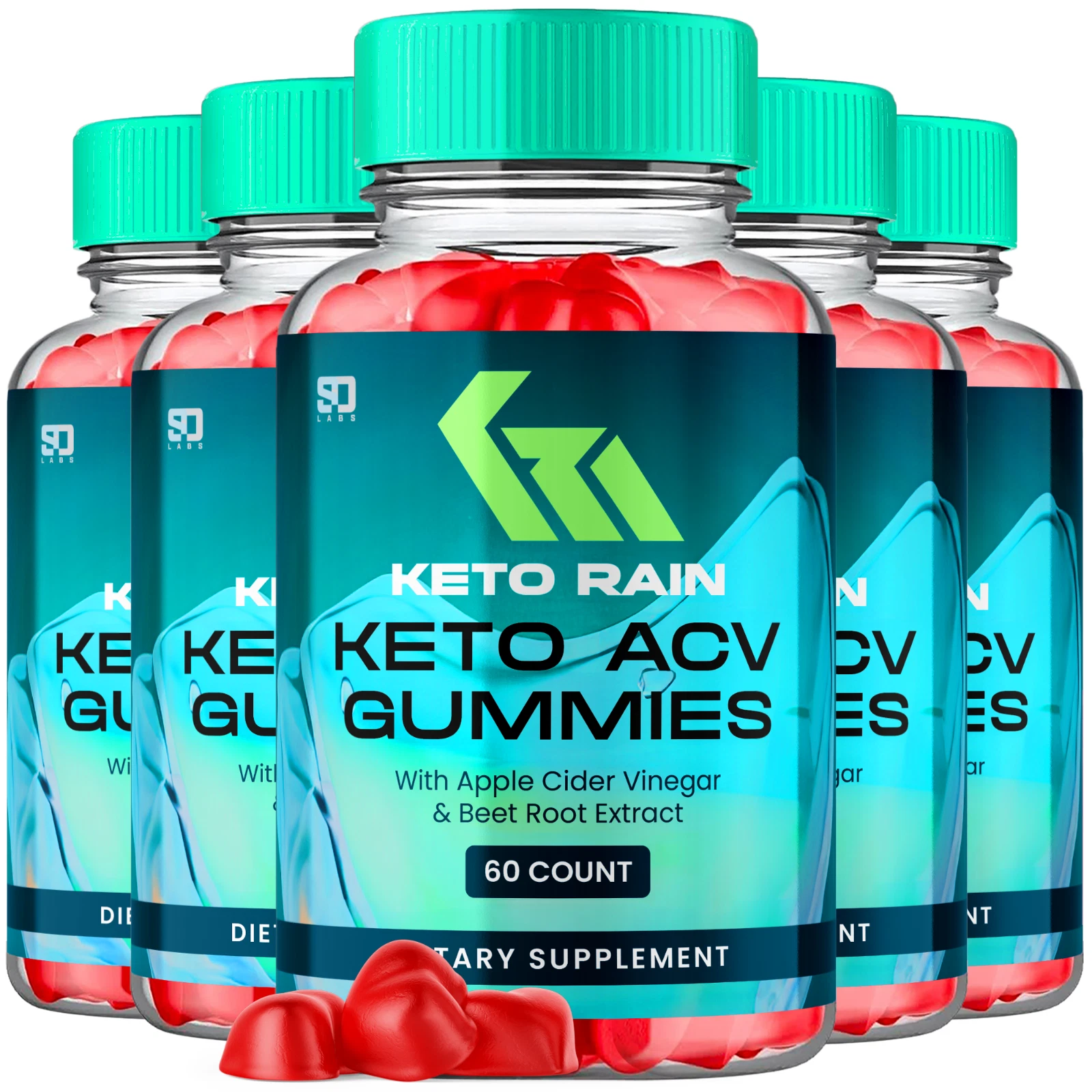 Keto Rain ACV Gummies for Advanced Weight Management & Energy Support (5 Pack)