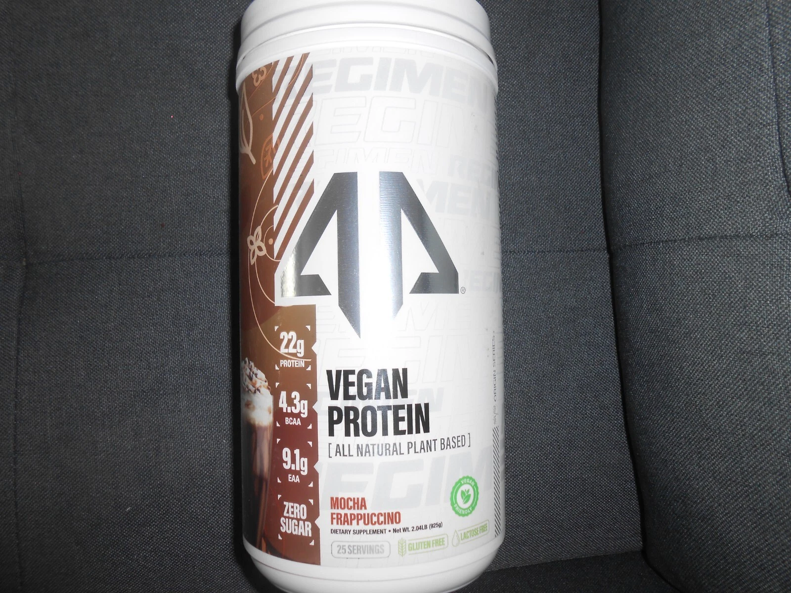 Alpha Prime Regimen Vegan Protein Mocha Frappuccino 2lb. READ DESCRIPTION