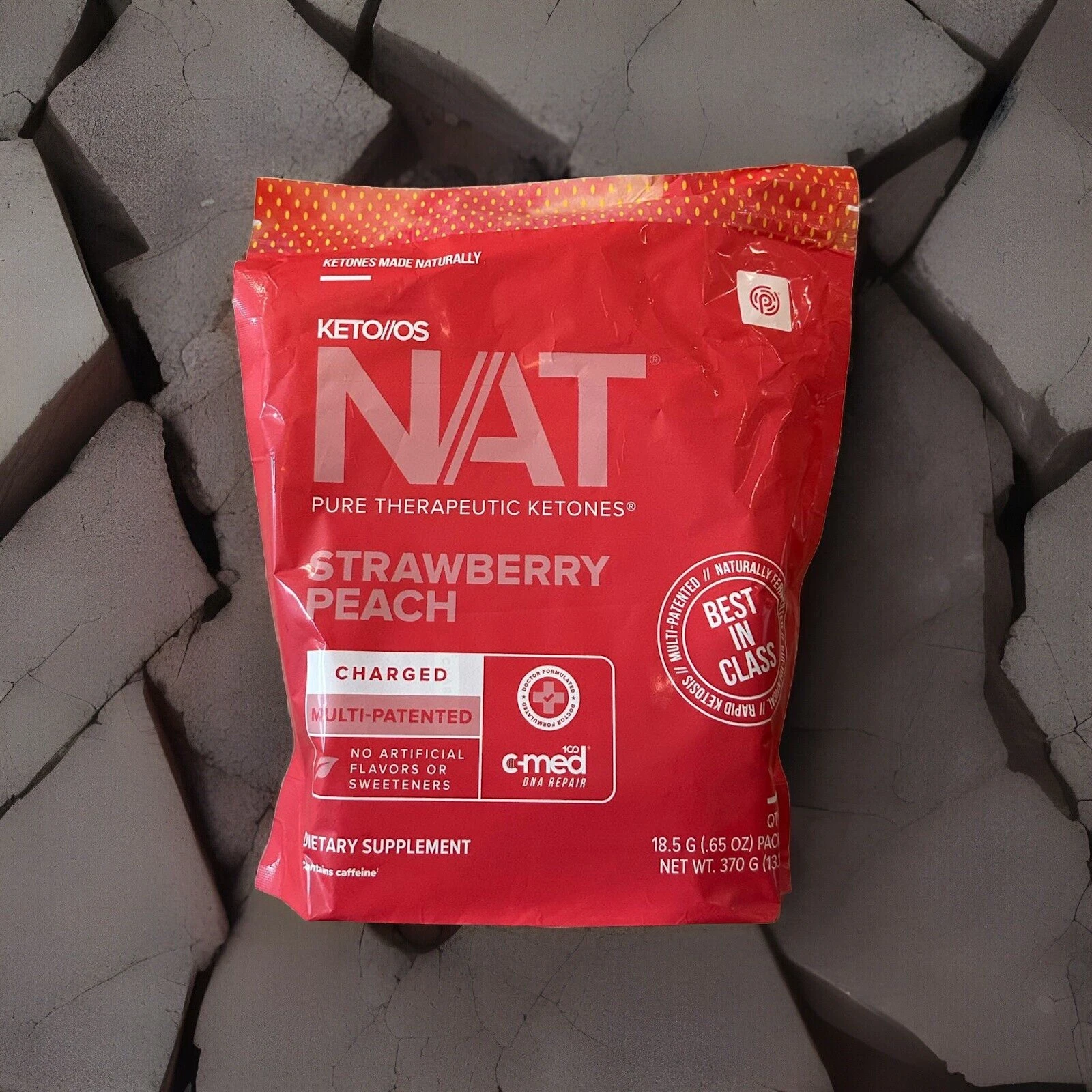 🔥 PRUVIT ketone drink Keto Nat STRAWBERRY PEACH Charged 20 pack