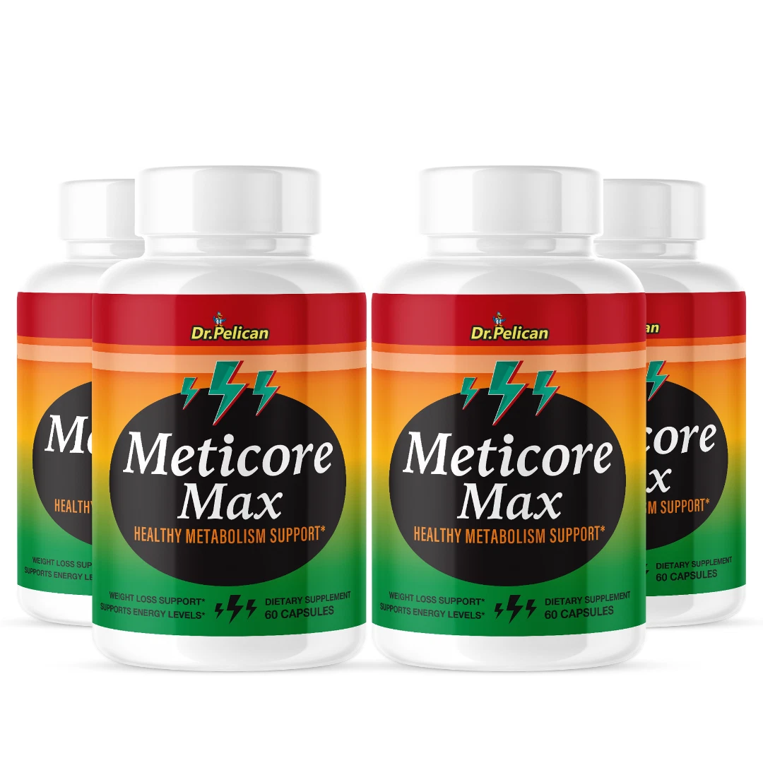 Meticore Max- Keto & Weight Support- 4 Bottles- 240 Capsules