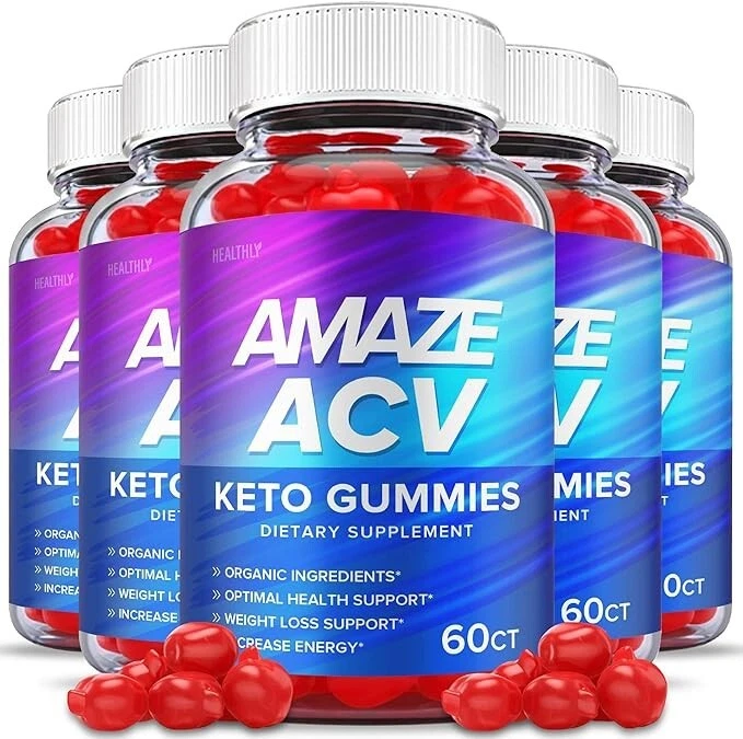 Amaze ACV Keto Gummies Max Weight Loss Support Supplement (300 Gummies) 5-Pack