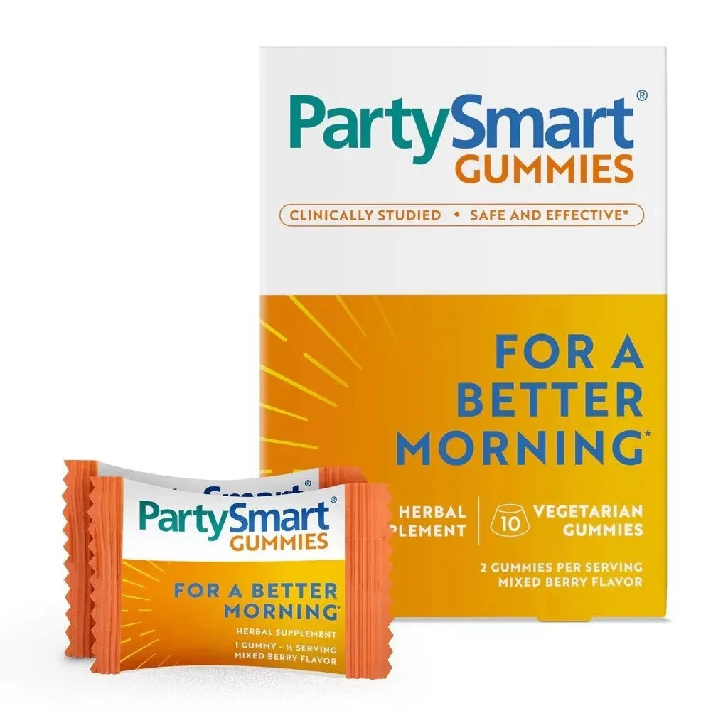 NIB Himalaya Herbals PartySmart Gummies 10ct Exp. March 2026