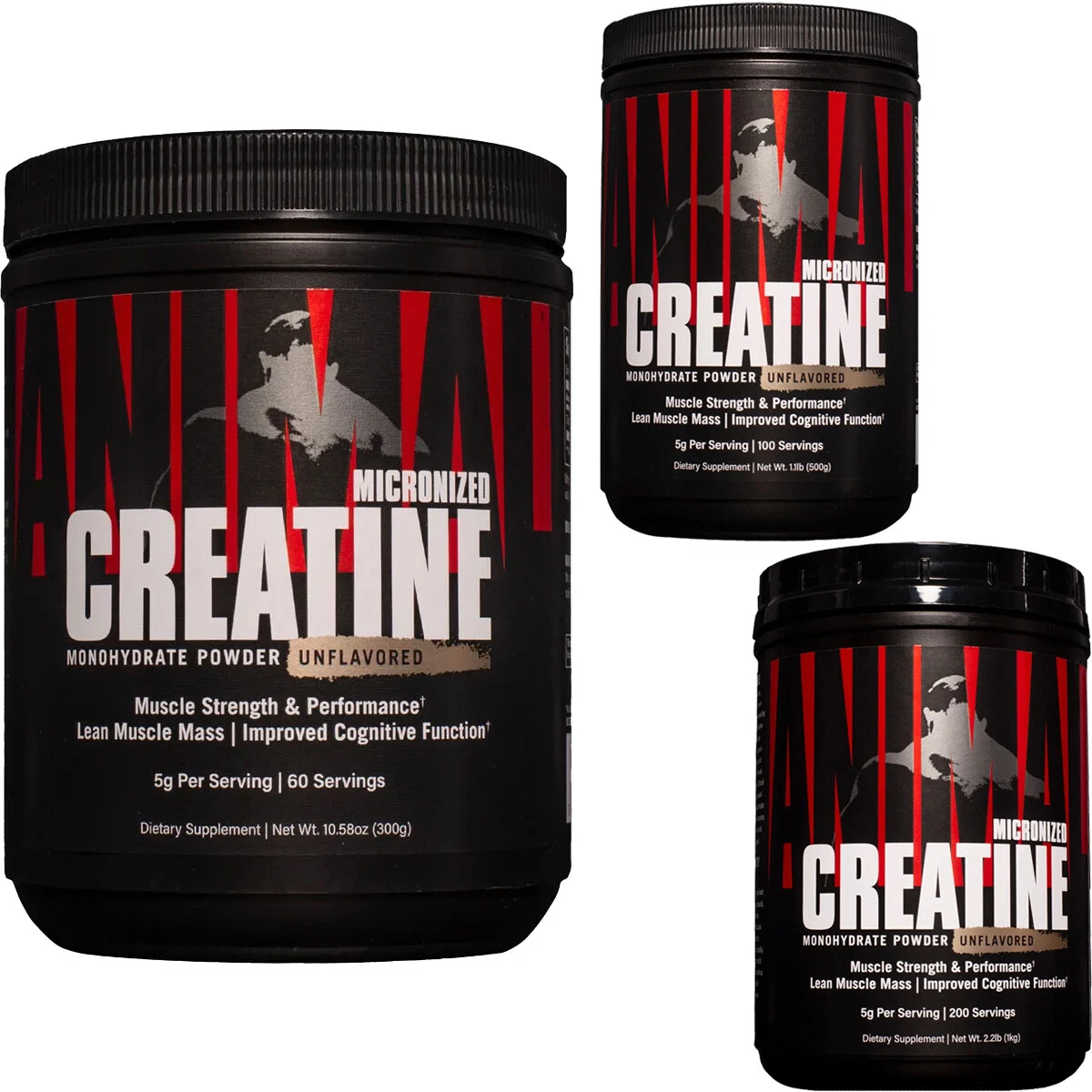 Universal Nutrition Animal Micronized Creatine Powder Dietary Supplement