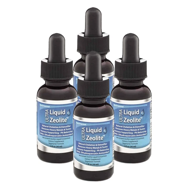 4 Extra Strength Liquified Zeolite Liquid Natural Detox for a PURE Mind and Body