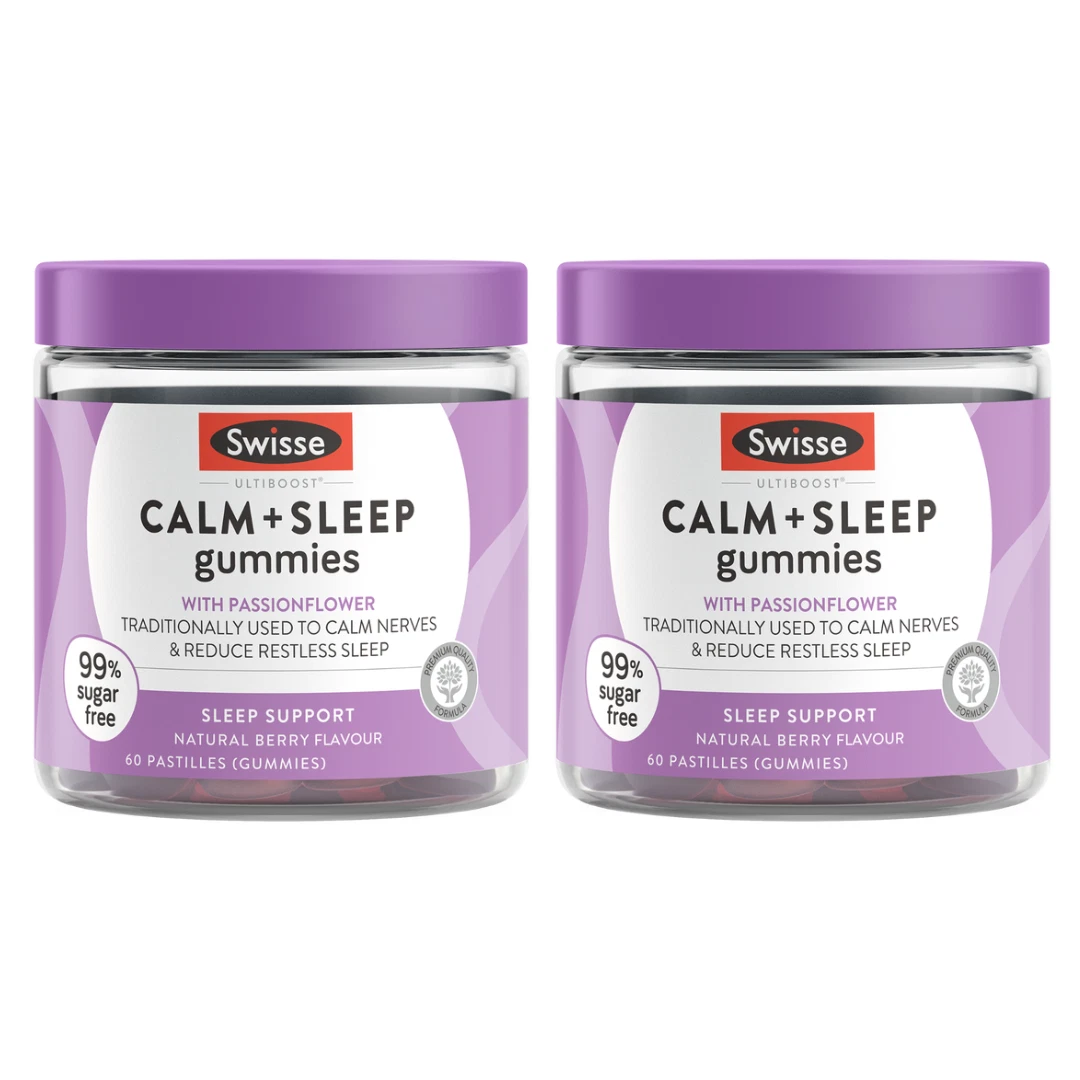 2x Swisse Calm And Sleep 60 Gummies