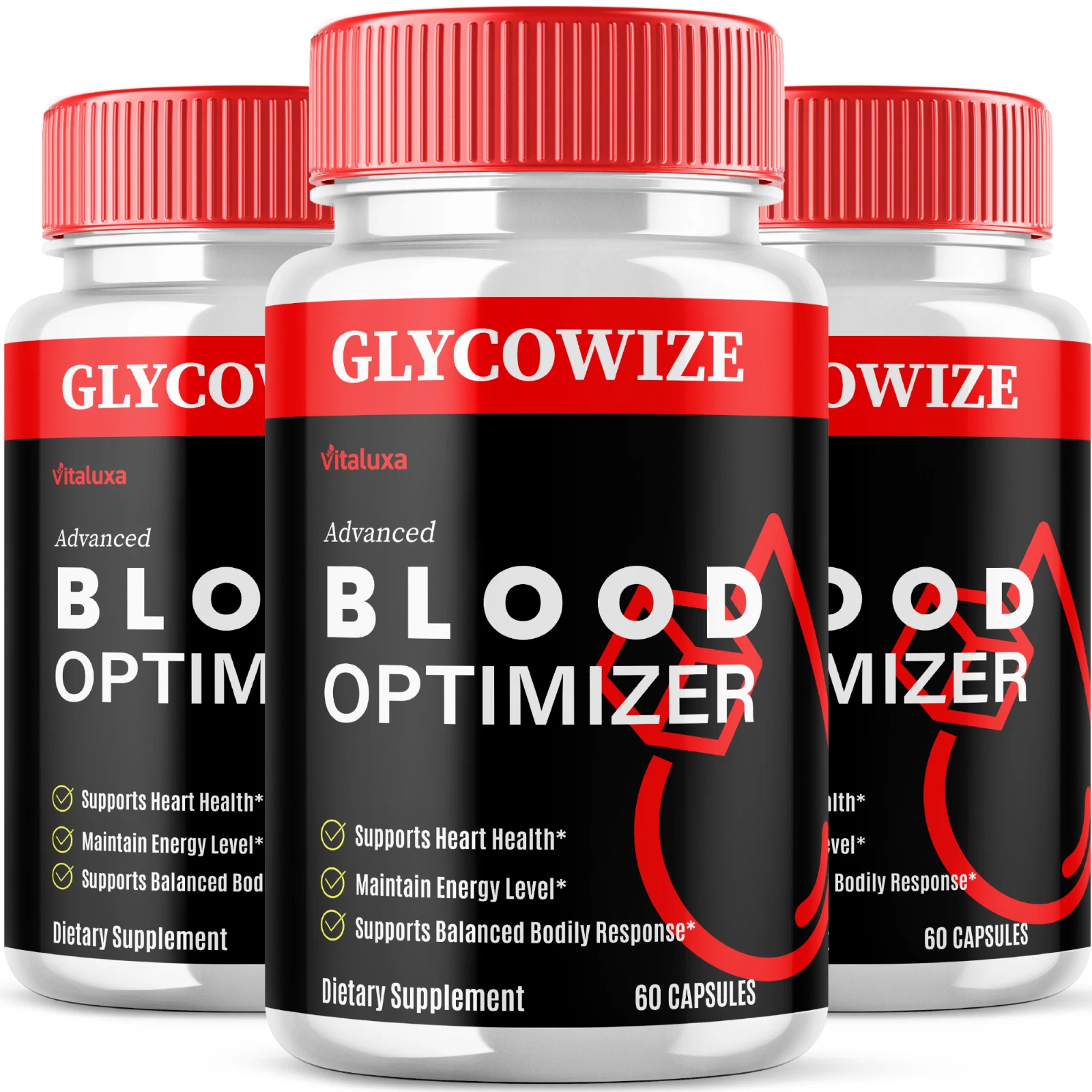 (3 Pack) Glycowize Advanced Blood Pills Natural Glycogen Support (180 Capsules)