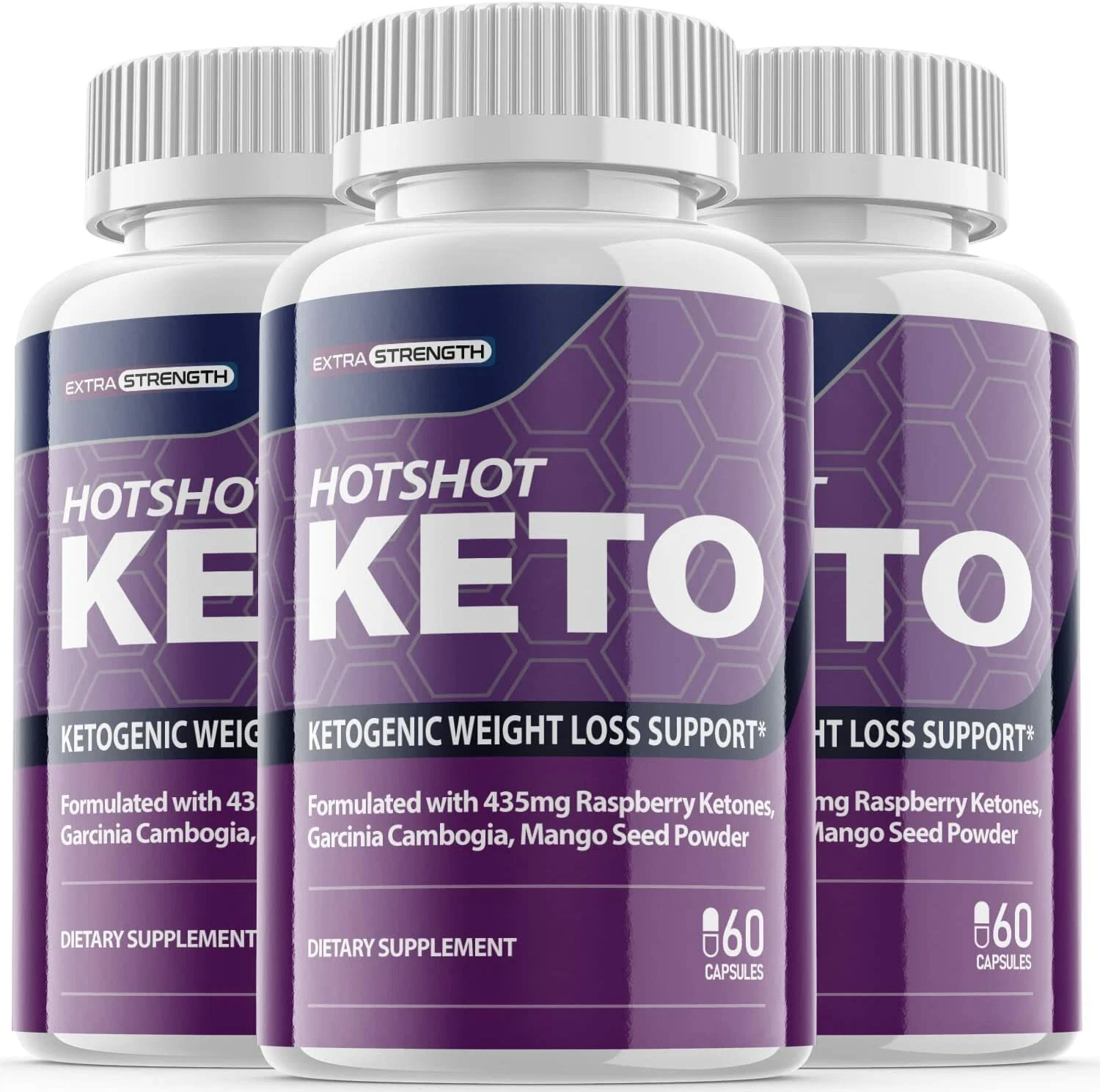 3-Hotshot Keto Diet Pills,Weight Loss,Fat Burner,Appetite Suppressant Supplement