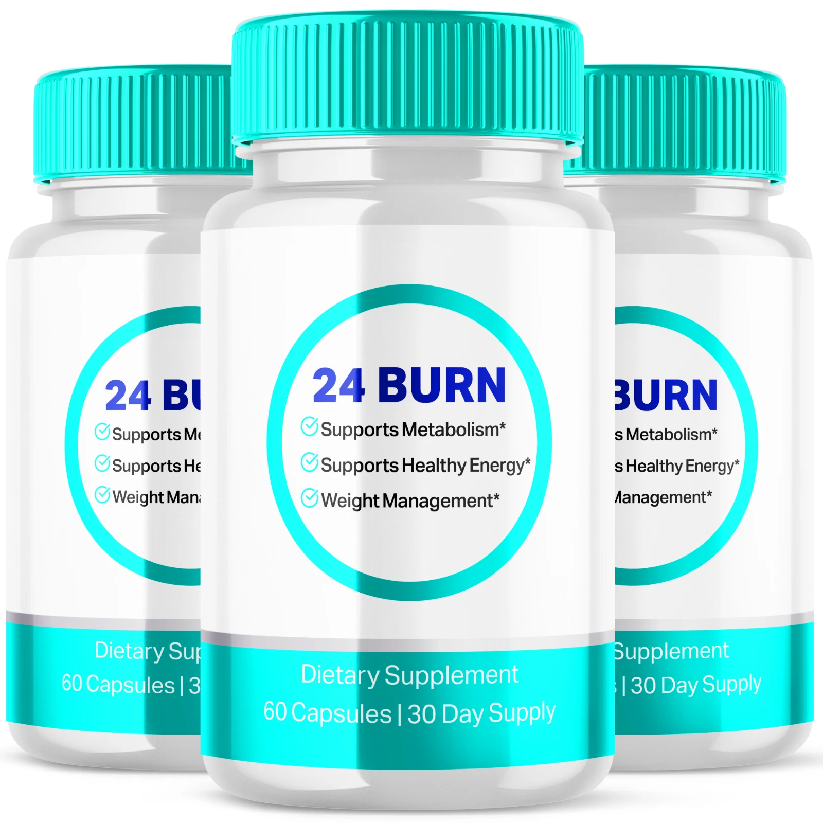 24 Burn Advanced Burner Formula Natural Energy and Fitness Support 180 Capsules