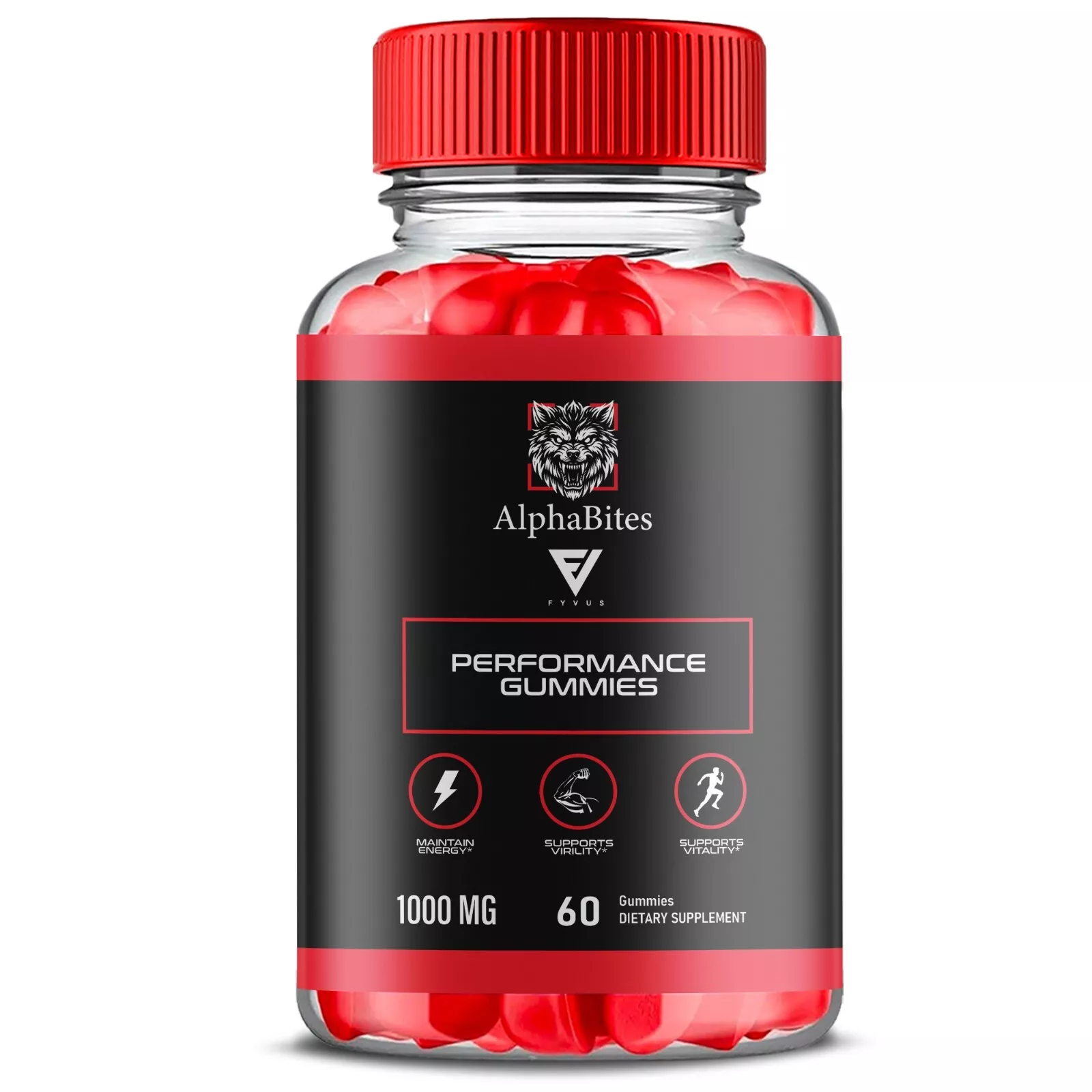 Alpha Bites Gummies AlphaBites Advanced Formula Gummy (60 Gummies)