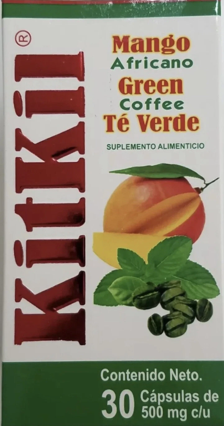KITKIL DIET AFRICAN MANGO GREEN TEA GREEN COFFEE 30 Capsules