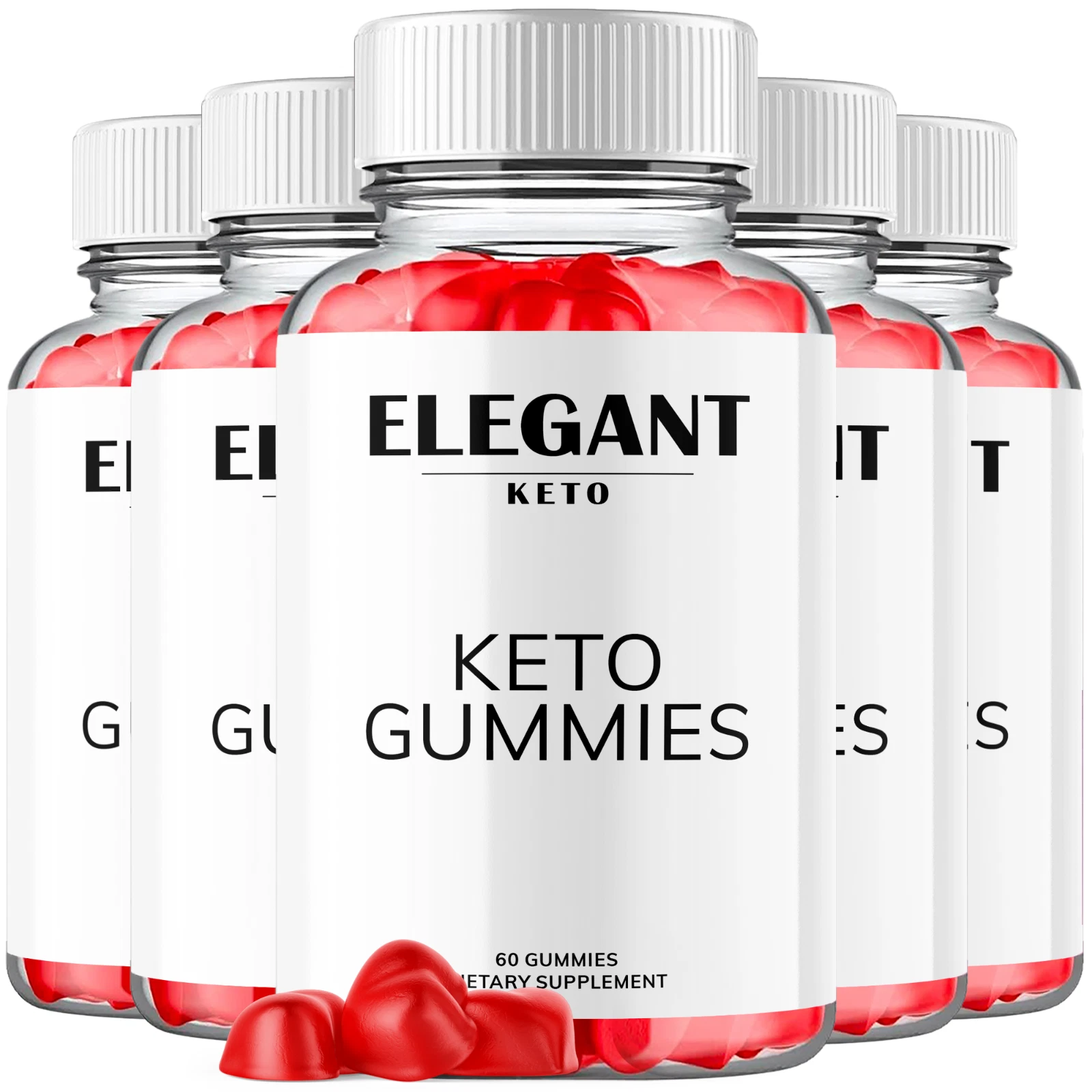 Elegant Keto Apple Cider Vinegar Gummies Max ACV Strength Supplement 300 Gummies