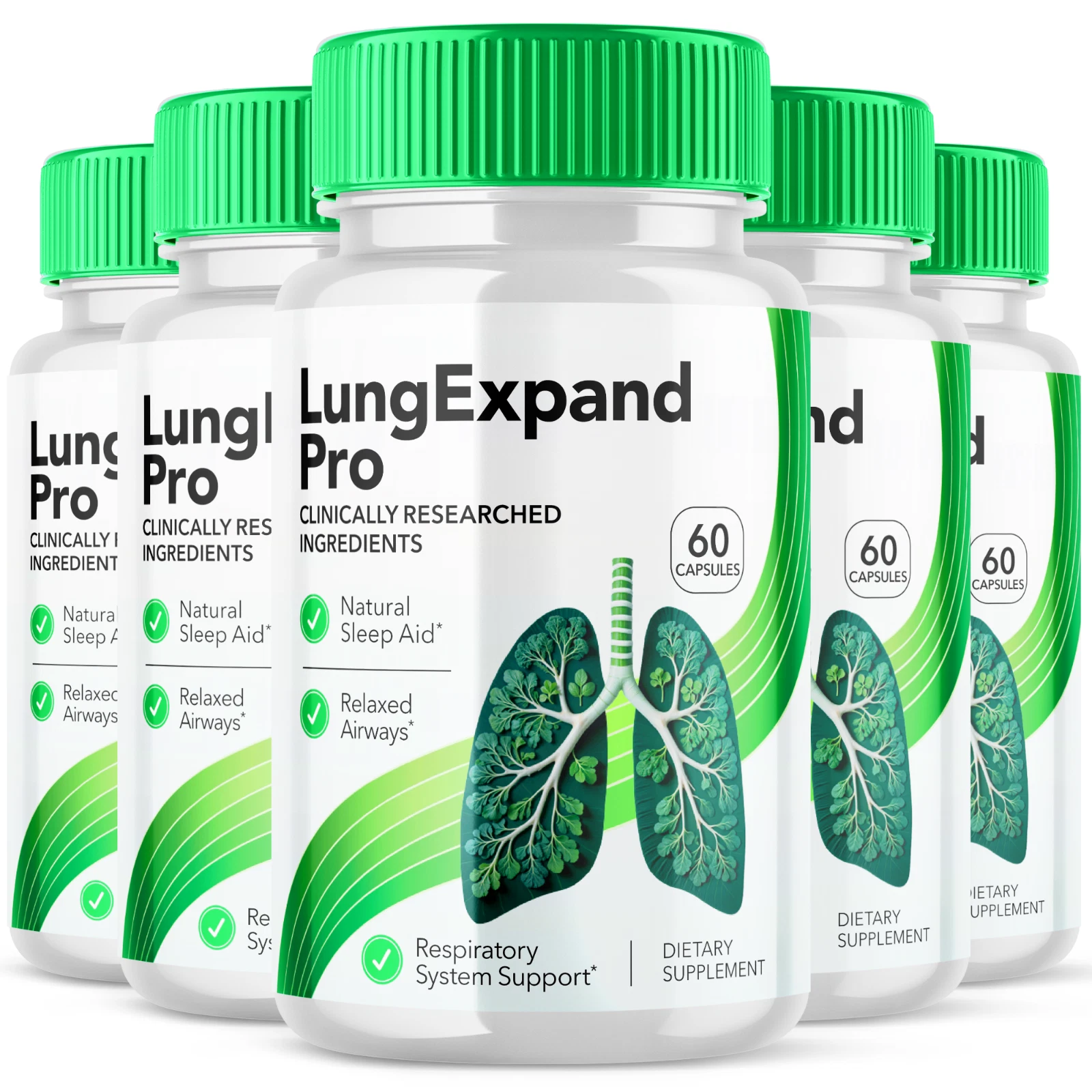 Lung Expand Pro Clinically Researched Respriatory System Airway Support 300 Caps