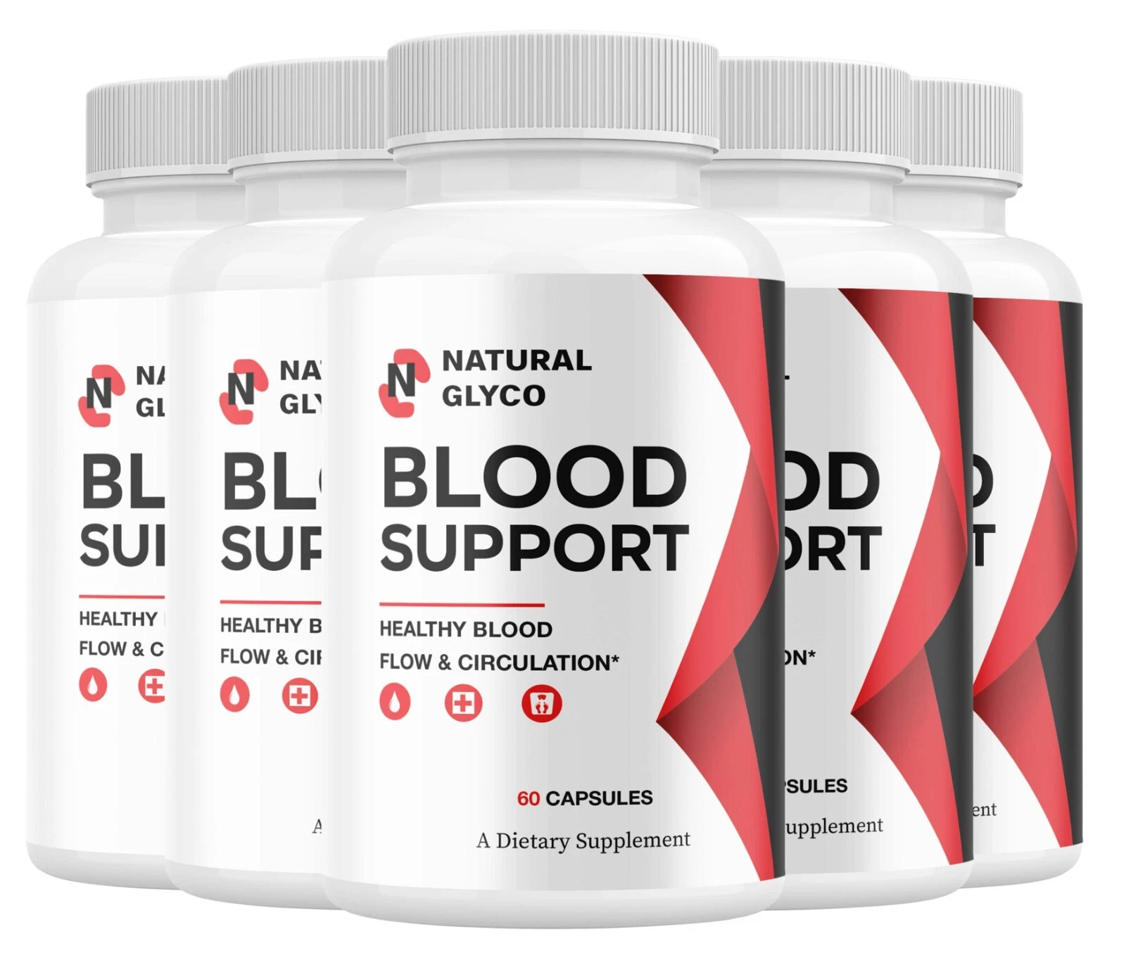 (5 Pack) Natural Glyco Glycogen Support Supplement, NaturalGlyco Capsules