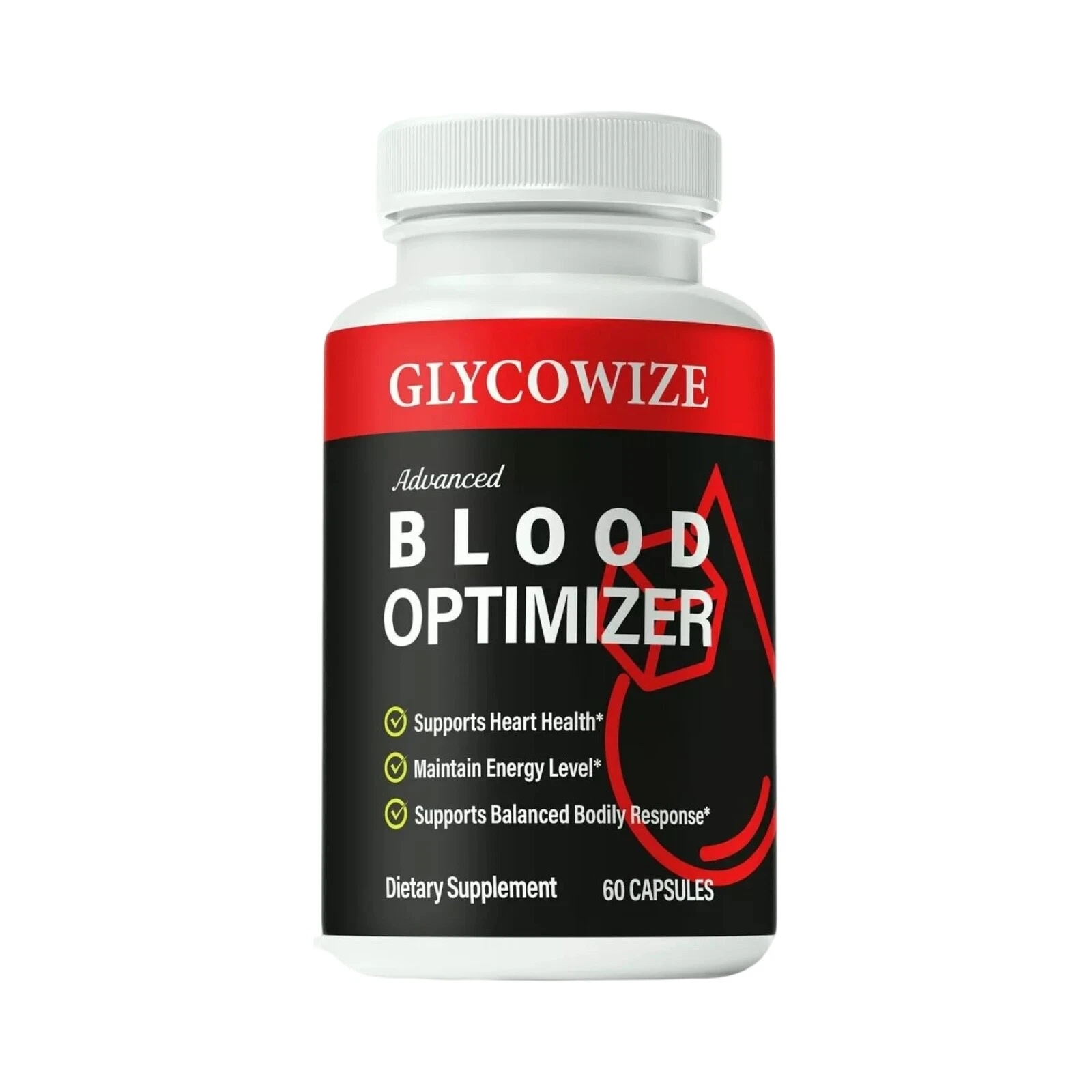 Glycowize Blood Optimizer - Glyco Wize Blood Support Pills (60 Capsules)