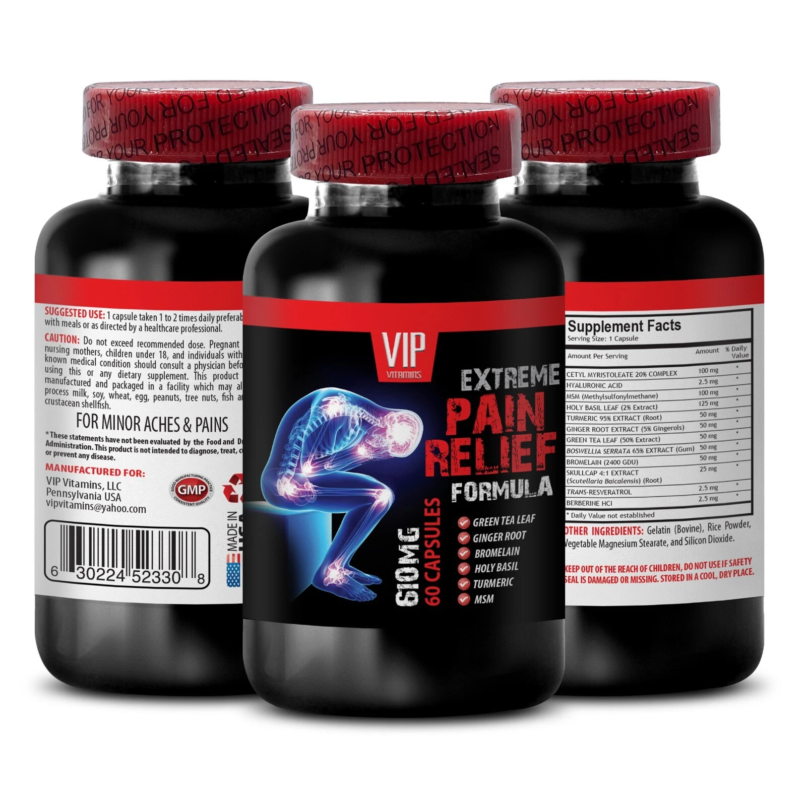 Hyaluronic acid 100 - PAIN RELIEF EXTREME FORMULA 1B - joint pain relief