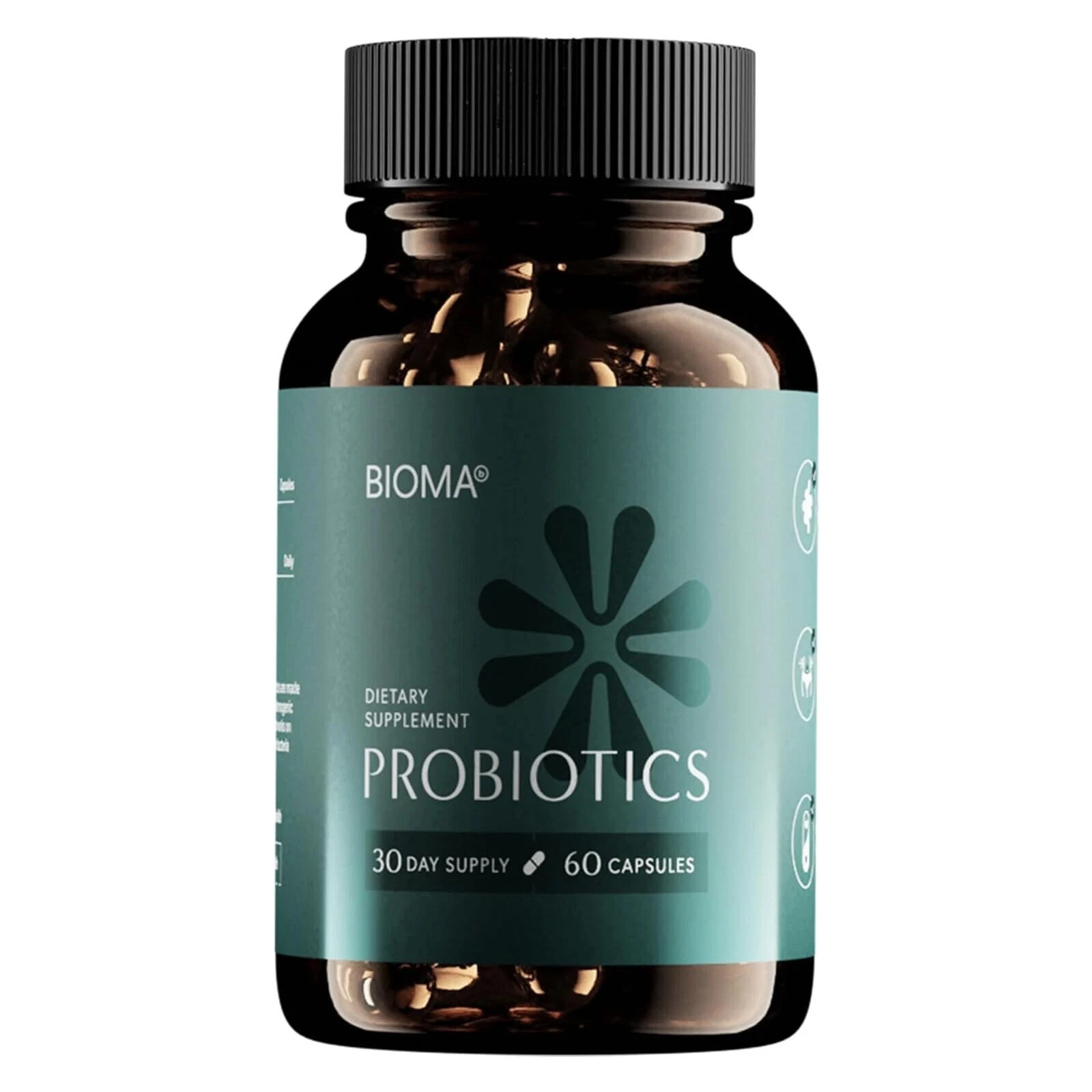 Bioma Probiotics for Digestive Health 3 In 1 Gut Health Probiotic 60 Capsules