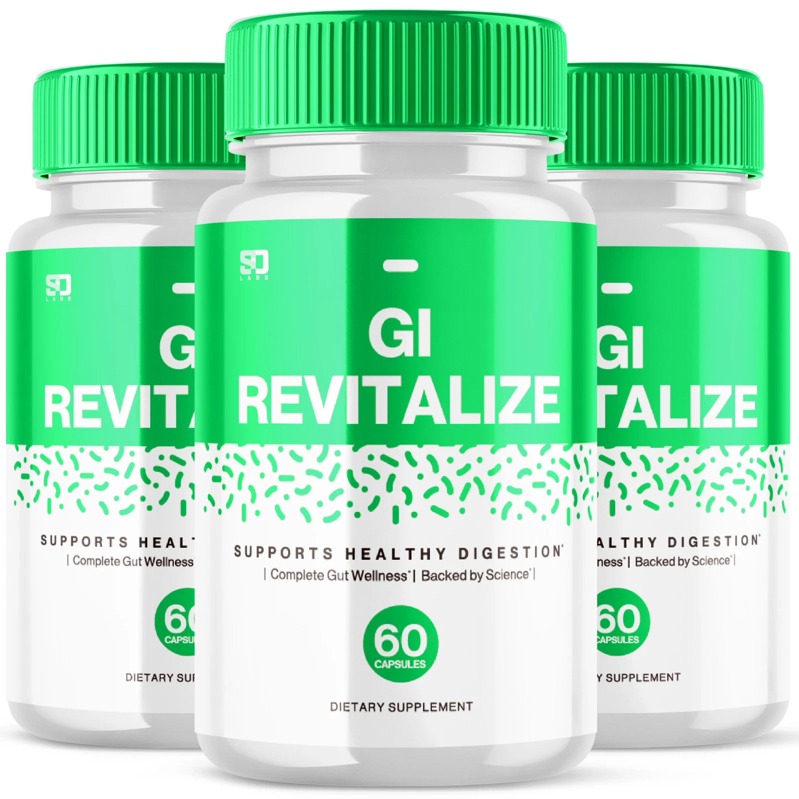 (3 Pack) GI Revitalize Capsules, GI Revitalize Digestion Support (180 Capsules)