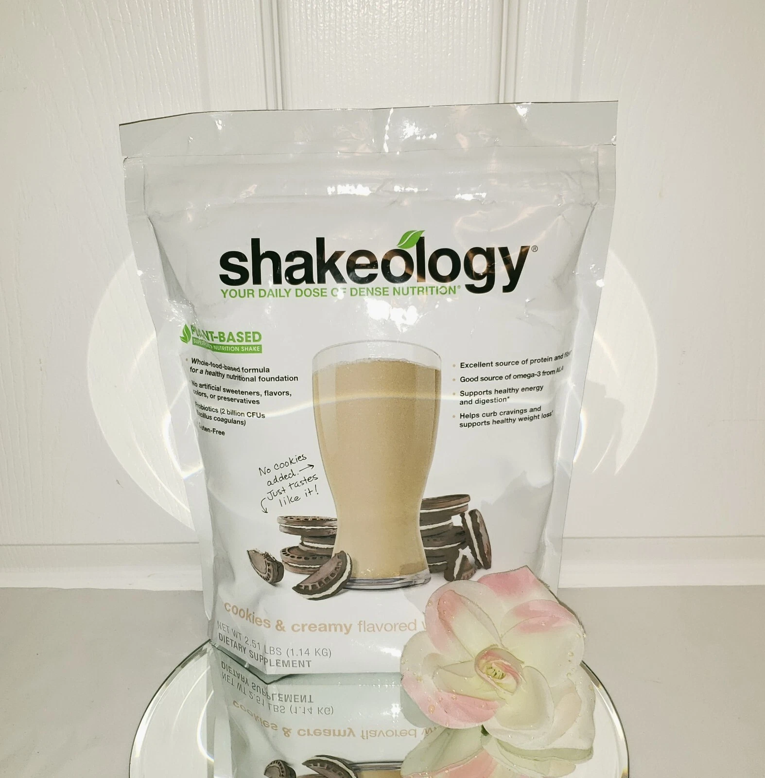 Shakeology COOKIES & CREAMY VEGAN Protein Shake Powder Bag 30 Servings Beachbody