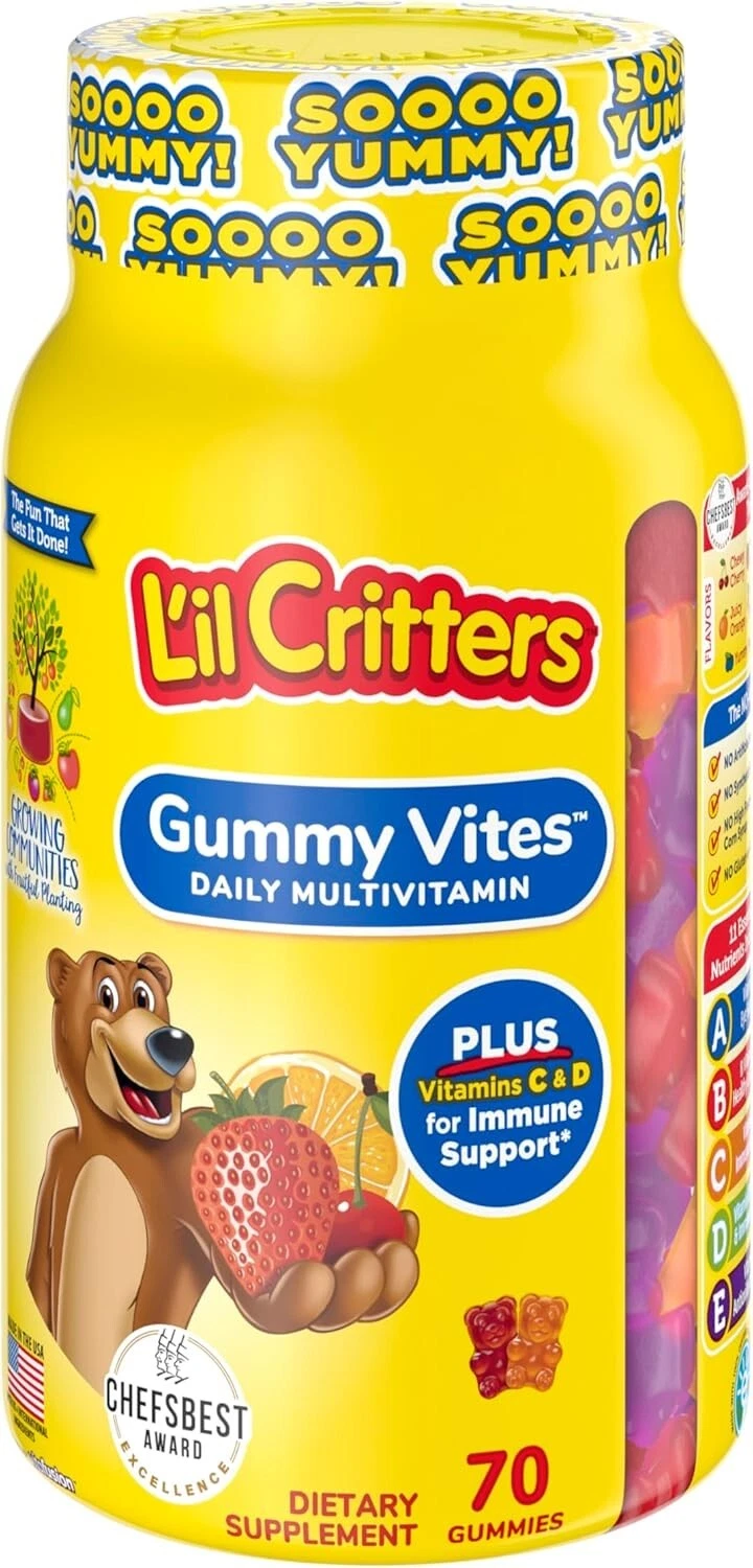 Vitamina C para niños y Adultos para Apoyo del sistema Inmune Gomitas de frutas