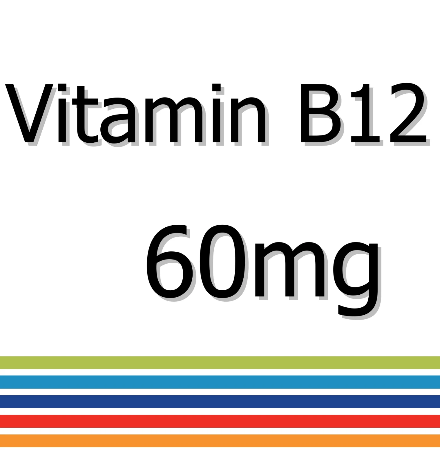 Vitamin B12 60mg x 60 Tablets - Brain Function Nerve Regeneration