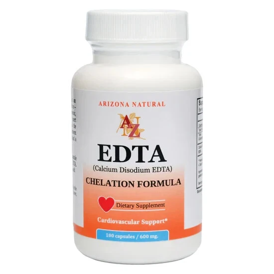 Arizona Natural Oral Chelation EDTA Cardiovascular/Heart Support 100 Caps