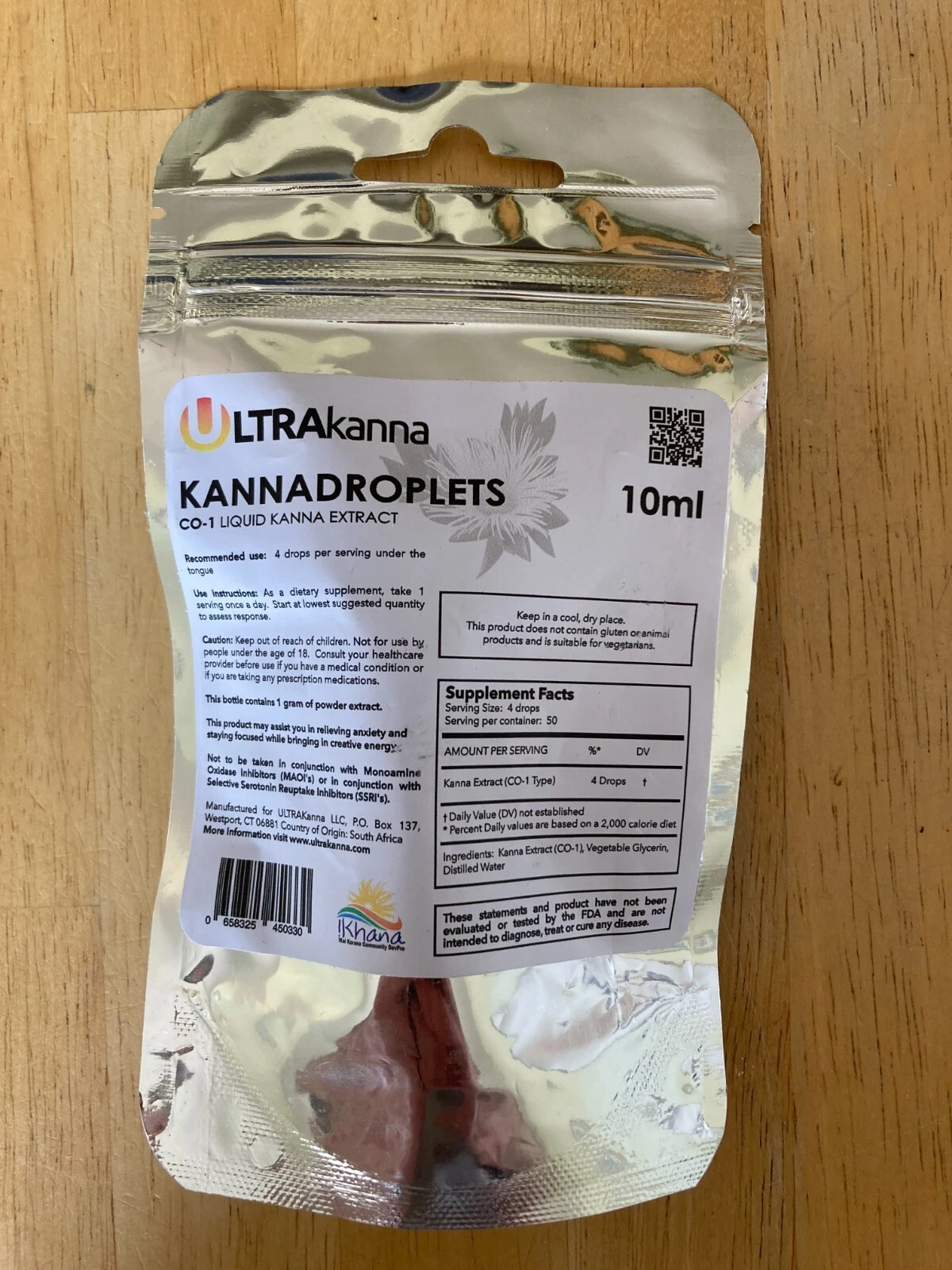 UltraKanna High Quality Kanna Extract CO-1 Droplets 10ml Liquid