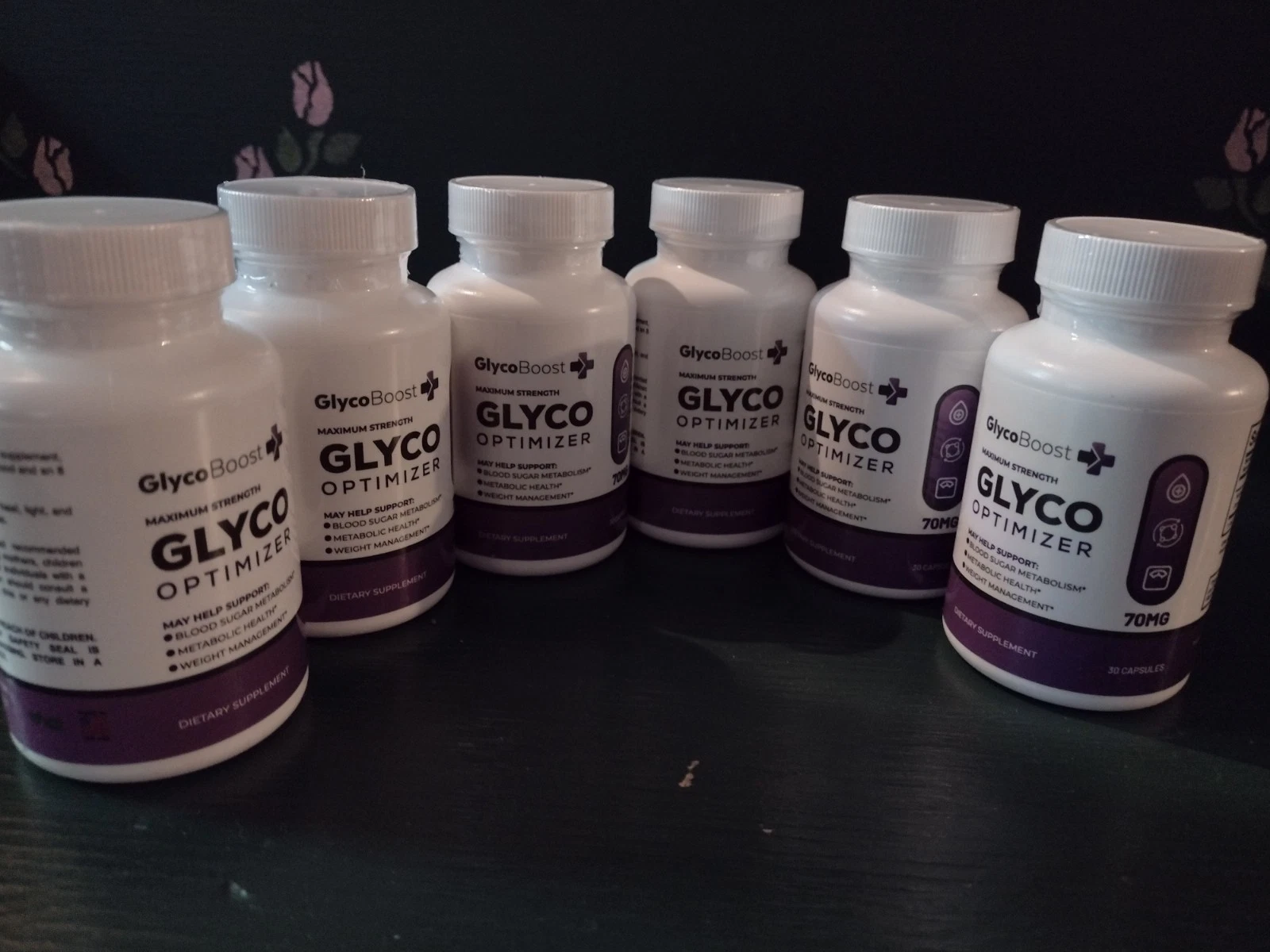 6 Bottles GlycoBoost+ Maximum Strength Glyco Optimize 70 MG,30 capsules Capsules