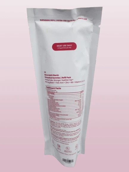 SPOILED C. L30 BIOTIN & MULTI-VITAMIN HAIR GUMMIES 120 GUMMIES REFILL NWOB